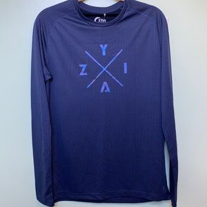 NWT Zyia Men's Blue Honeycomb ZYIA X Long Sleeve